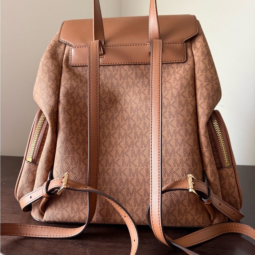 Michael Kors Tan and Brown Backpack - Picture 9 of 9